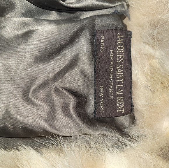 ❌SOLD❌Art deco Vintage Jacques Saint Laurent For Fur-instance Floor Length Coat❌ - Picture 7 of 8